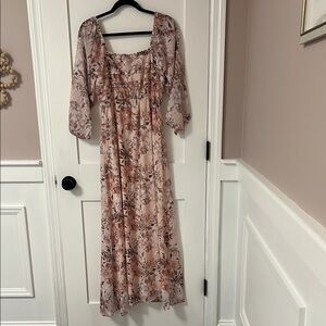 Baltic Born Floral Print Maxi Dress - Pink